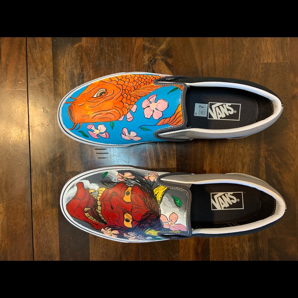 Custom hand painted Vans